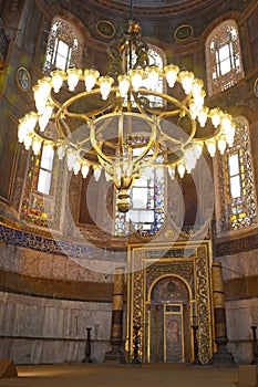 Mihrab in Ayasofia photo