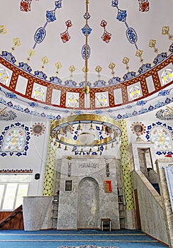 Mihrab details of ÃÃ¶rten Village Mosque in ÃÃ¶rten Village in Adana photo