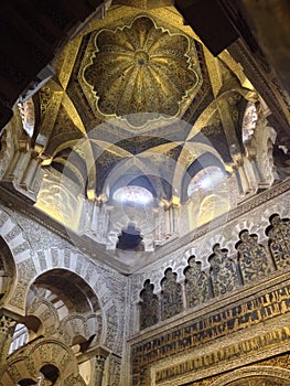 The mihrab of Mezquita.