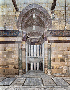 Mihrab Niche of Mausoleum of As-Saleh Nagm Ad-Din Ayyub, Al Moez Street, Cairo, Egypt photo