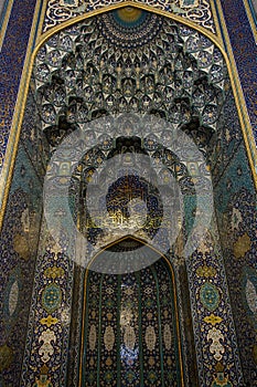 Mihrab in Sultan Qaboos Grand Mosque