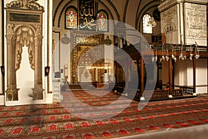 Mihrab and wall in mosque