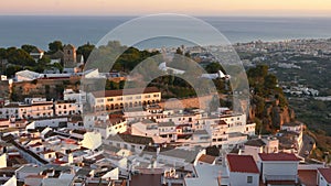 Mijas village in Andalusia with white houses, Spain