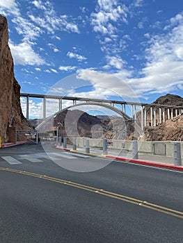 Mike O\'Callaghan-Pat Tillman Memorial Bridge between Arizona and Nevada Photo