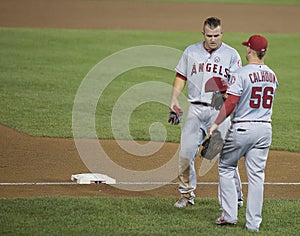 Mike Trout of the Los Angeles Angels