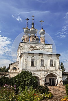 Mikhailo-Arkhangelsk monastery. Gate Ñhurch of John the Theologian. The city Yuryev-Polsky, Vladimir region