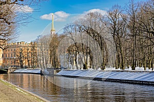 Mikhailovsky Castle in Saint-Petersburg