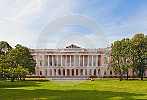 Mikhailovsky Palace (1825) in Saint Petersburg, Russia