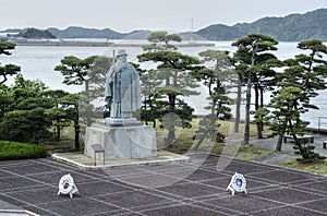 Mikimoto Kokichi statue, Pearl Island, Japan