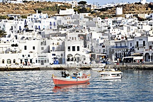 Mikonos Harbor photo