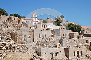 Mikro Chorio village, Tilos