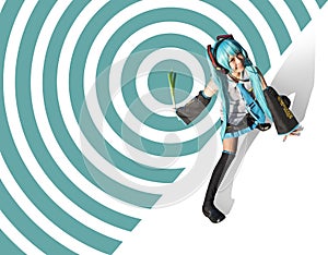 Miku Hatsune cosplay