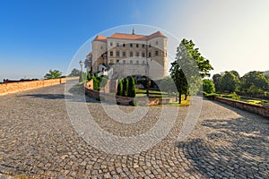 Mikulov castle at sunrise, Czech Republic