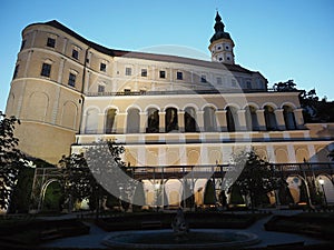 Mikulov Castle is in the town of Mikulov in South Moravia, Czech Republic