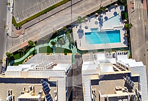 Mil Palmeras residential building aerial view. Spain photo