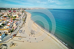 Mil Palmeras with and sandy coastline view from top