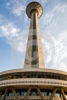 Milad tower in Tehran capital of Iran. the sixth tallest tower and the 24th tallest freestanding structure in the world