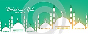 milad un nabi nice mosque banner design