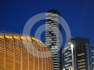 Milan Buildings in the Blue Sky