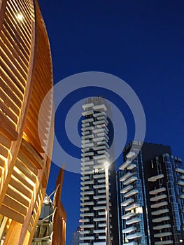 Milan Buildings in the Blue Sky