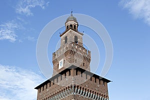 The milan castello sforzesco main tower