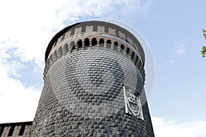 The milan castello sforzesco tower