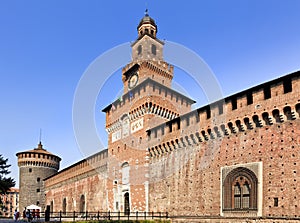 Milan Castle Close Day