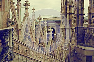 Milan Cathedral, architecture. Italy