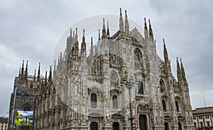 Milan Cathedral or Duomo di Milano, cathedral church in Lombardy northern.