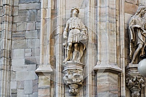 Milan cathedral Duomo,Dome,david with goliath head