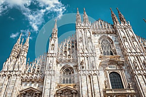Milan Cathedral facade, Italy