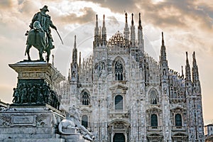 Milan Cathedral in Italy photo