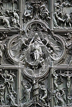 Milan Cathedral main door detail