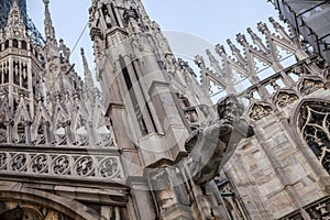 Milan Cathedral roof details, Duomo, Italy