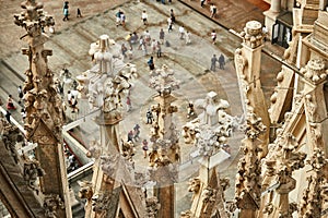 Milan Cathedral rooftop detail