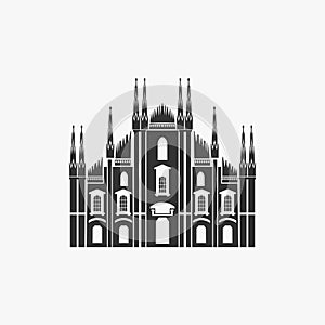 Milan Cathedral Vector Illustration