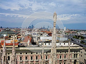 Milan city, Italy. Splendour, magic, business, innovation, art and history photo