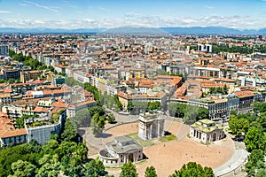 Milan cityscape, Italy