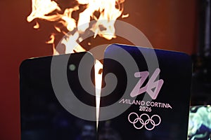 Milan Cortina 2026 Olympic flame brazier