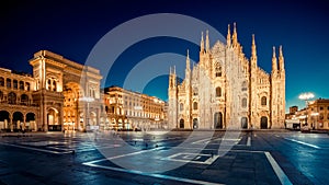 Milan Duomo cathedral at dawn Italy travel destinations