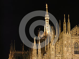 Milan Duomo by night