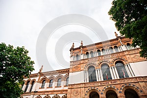 Milan. Facade of Milan Natural History Museum. Museo Civico di Storia Naturale di Milano