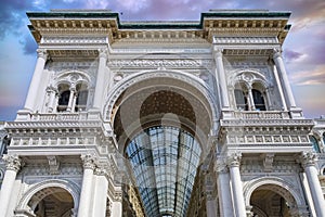 Milan, the galleria Vittorio Emanuel