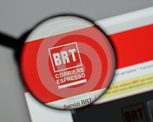 Milan, Italy - August 10, 2017: Bartolini logo on the website h