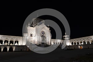 Milan, Italy: CImitero Monumentale by night