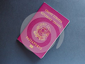 Italian Passport document photo