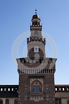 Milan, Italy, Europe, Sforza Castle, Castello Sforzesco, biscione, serpent, signo, emblem, coat of arms, Visconti, noble, nobility photo