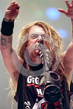 Sepultura  Max Cavalera ,during the concert