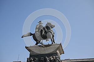 View of Vittorio Emanuele II statue