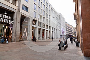 Corso Vittorio Emanuele II , formerly the Servi lane, is one of the most important streets in the center of Milan, Italy